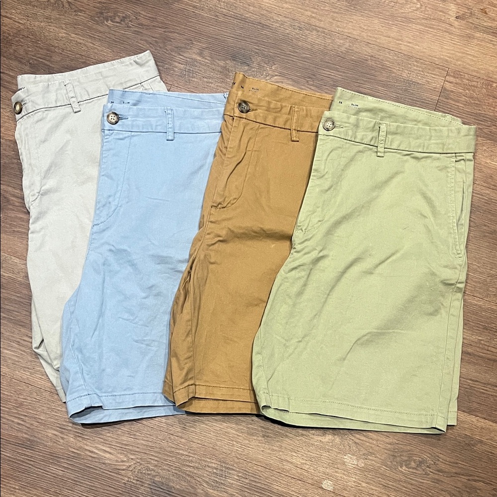 Old Navy Built in Flex  - Grey, Blue, Dark Khaki, Green